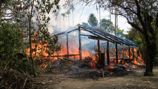  Krisis Rohingya: Apa yang Dipergoki Wartawan BBC di Desa-desa yang Terbakar Itu?