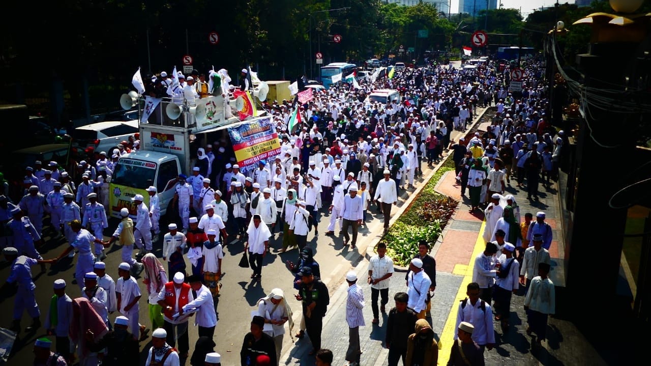  Dalam Aksi 67, Belasan Ribu Massa PA 212 Tuntut Empat Hal Ini