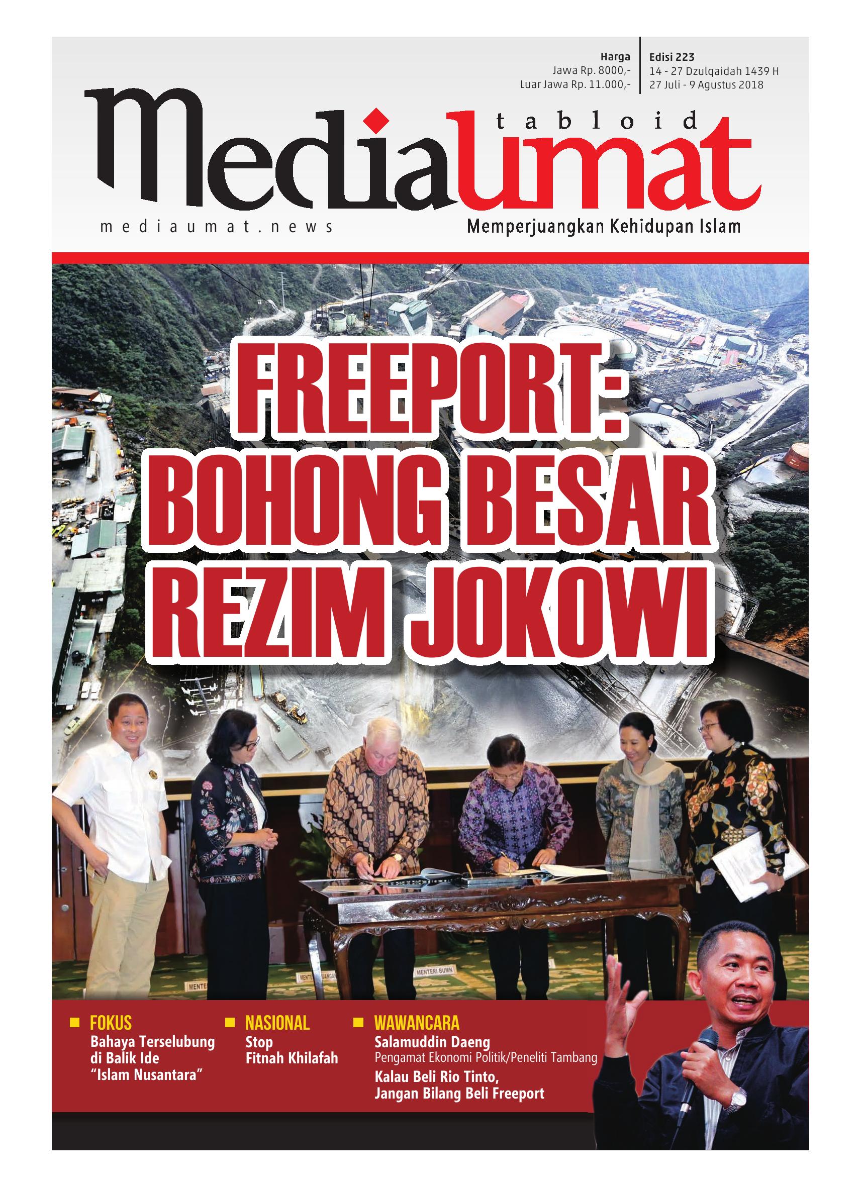  Media Umat Edisi 223: Freeport: Bohong Besar Rezim Jokowi