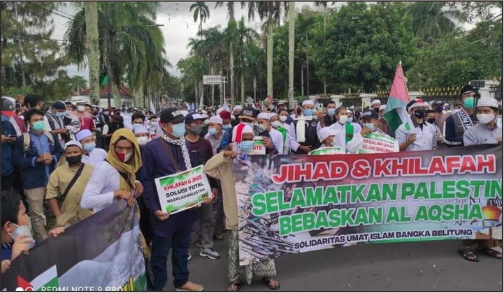  Aksi Bela Palestina di Bangka Belitung: Tutup dan Usir Semua Kedutaan Israel di Negeri-Negeri Islam