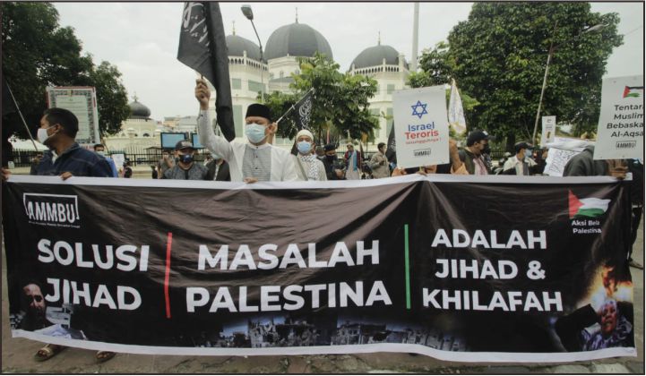  Aksi di Medan: Tak Cukup Retorika, Bebaskan Palestina dengan Tentara!