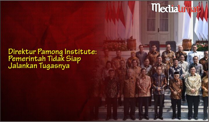  Direktur Pamong Institute: Pemerintah Tidak Siap Jalankan Tugasnya