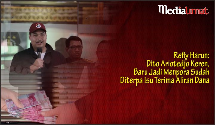  Refly Harun: Dito Ariotedjo Keren, Baru Jadi Menpora Sudah Diterpa Isu Terima Aliran Dana