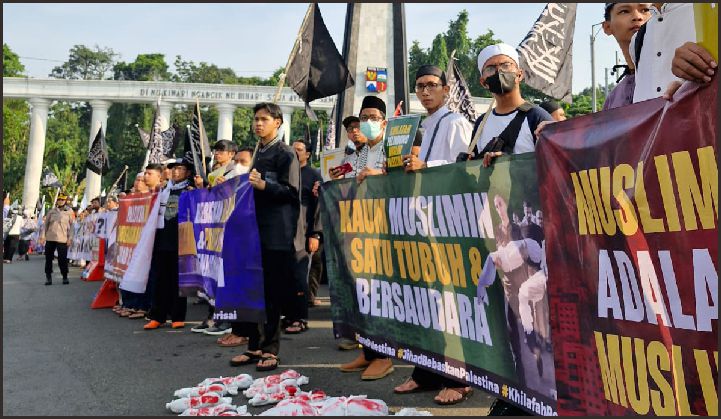  Ribuan Ulama dan Warga Bogor Aksi Bela Palestina